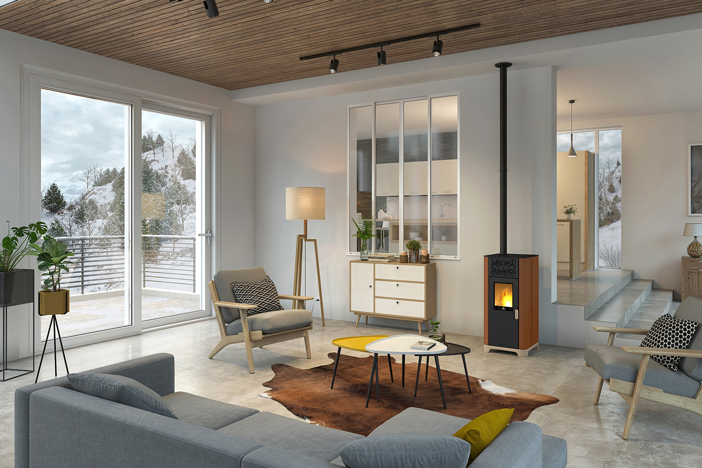 Jøtul PF 734 corten NYHED - Billede 3
